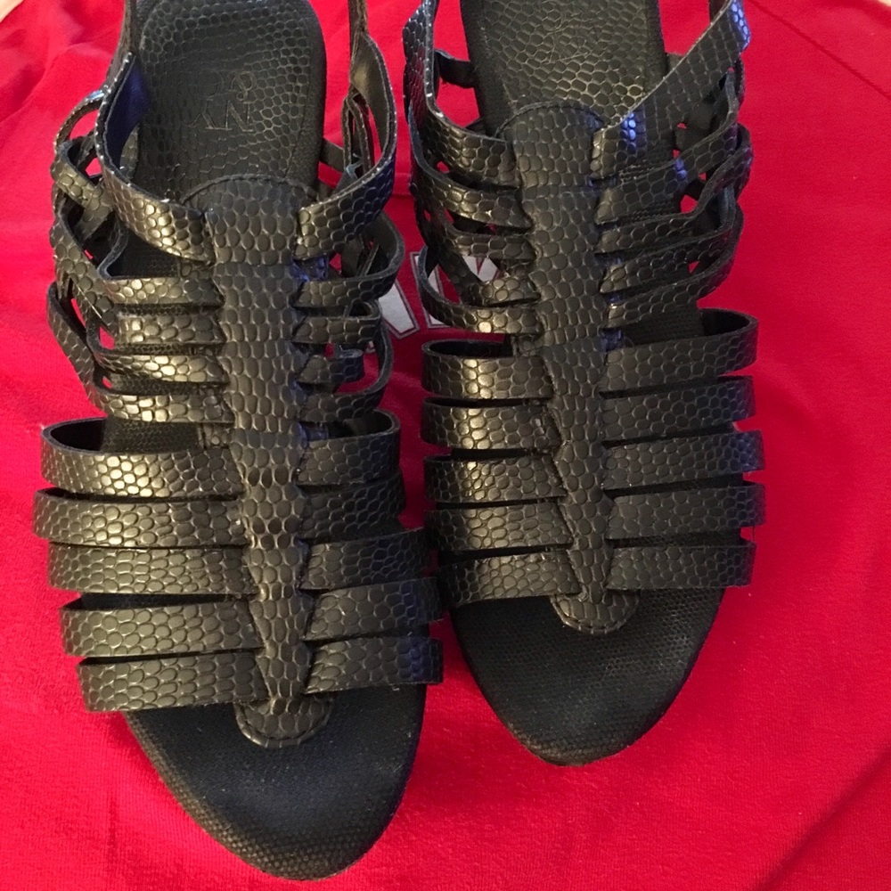 New York And Co. Caged Platform Sandals View 2